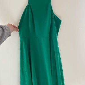Lulus emerald green halter dress